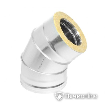Колено 135° (45°) Теплов и Сухов Отвод Термо 45* ОТ-Р 430-0.5/оцинковка D115/180 в Витебске