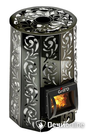 Дровяная печь-каменка GrillD Violet short Жадеит 80 в Витебске