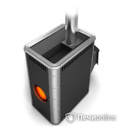 Дровяная банная печь TMF Аврора Inox ДА Иллюминатор антрацит НВ  в Витебске