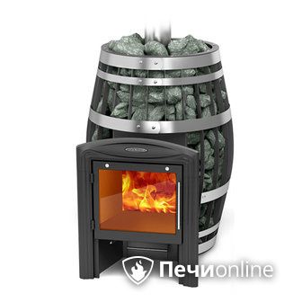 Дровяная банная печь TMF Саяны XXL 2015 Carbon Витра с закрытой каменкой в Витебске