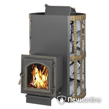 Дровяная банная печь Везувий Скиф с закрытой каменкой (270) в Витебске