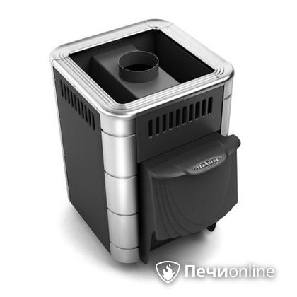 Дровяная банная печь TMF Оса Inox дверь антрацит короткий канал антрацит в Витебске