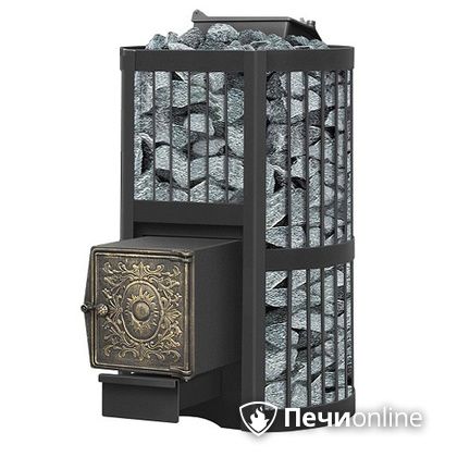 Дровяная банная печь Везувий Ураган Стандарт 22 (ДТ-4) с закрытой каменкой чугун в Витебске