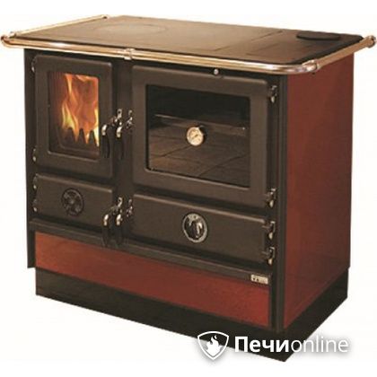 Отопительно-варочная печь MBS Thermo Magnum Red R с теплообменником и духовым шкафом в Витебске