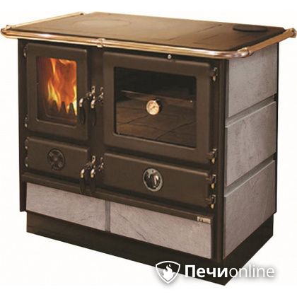 Отопительно-варочная печь MBS Thermo Magnum Stone R с теплообменником и духовым шкафом в Витебске